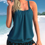 Tummy Control Tankini Sets Tank Top and Boyshort Two Piece Swimsuits