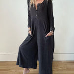 Simply Comfort Button Down Romper Jumpsuits