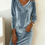 Olga | Loose Fitting Velvet Dress