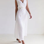 Loose Sleeveless Split-Joint V-Neck Maxi Dresses