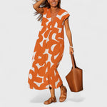 Abigail | Flowing V-Neck Dress