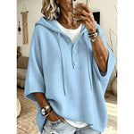 Camryn | Relaxed Hooded Button Sweater