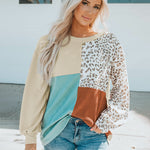 Nadorine Crewneck Doll Sleeves Rib Knit Pullover