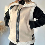 Nadorine Collar Velvet Jacket Vest Coats