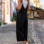 Spaghetti Strap Pocket Boho Jumpsuit