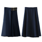 Graceful A-Line Pleated Skirt