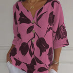 Eloriel | Floral button-down blouse