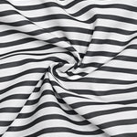 A-Line Loose Asymmetric Split-Joint Striped V-Neck Maxi Dresses Shirt Dress