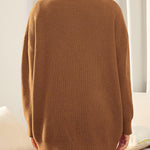 Open Front Oversized Button Lightweight Sweaters V Neck Loose Cardigans Knit Outwear