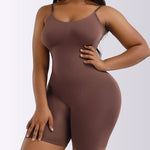 Tummy Control Bodysuit Mid Thigh Butt Lifter Body Shaper Shorts
