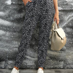 Nadorine Casual Drawstring Elastic Waist Jogging Jogger Pants with Pockets