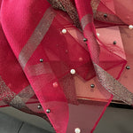 Sun-Protection Beaded See-Through Shawl&Scarf