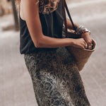 THE PRINTED GREEN CHILL SKIRT