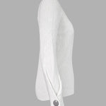Simple Loose Solid Color High-Neck Sweater