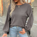 Nadorine Long Sleeve Backless Hollow Knit Sweater for Women Casual Work Office Loose Fit 2026 | Under