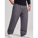 KZZ Men's Quilted Hooded Thermal Set