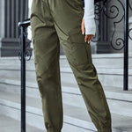Multicolor Casual Cargo Pants Multi-Pocket Skinny Pants