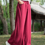 Wide Leg Pants Casual Drawstring Lounge Palazzo Loose Trousers