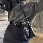 Ribbed Turtleneck Sweater