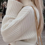 Ribbed Turtleneck Sweater