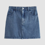 Two Pieces Sets Sleeveless Denim Vest Waistcoat Jacket Skirt Suit