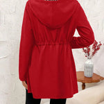 Brooke | Reversible Hooded Coat with Leopard Print