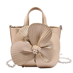 Flower Shape Pleated Split-Joint Bags Crossbody Bags Handbags Tote Bags