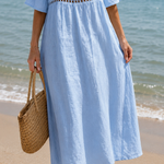 Livian | Embroidered Linen Dress