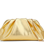 RUCHED clutch bag