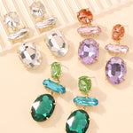 Original Statement Contrast Color Earrings