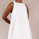 Loose Solid Sleeveless Party Mini Dresses