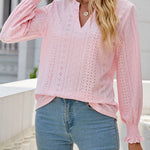 Nadorine Long Sleeve T-Shirt Solid O Neck Elastic Tops for Women Casual Work Office Loose Fit 2026 | Under $40