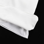 Flared Sleeves Skinny Gauze Pleated See-Through Solid Color Split-Joint Square-Neck Maxi Dresses
