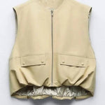 Fashionable Loose Sleeveless Pocket Casual Vest