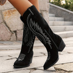 Alma | Midnight Suede Boots