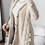 Aria ��� Cozy Argyle Knit Coat