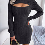 Sexy Hollow Sweater Dress