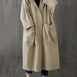 Original Solid Hooded Trench Coats