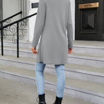 Lightweight Open Front Cardigans Long Sleeve Casual Soft Drape Knit Cardigan
