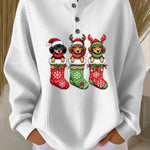 Ayana | Vintage Christmas Sweater with Dog Motif