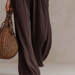 Retro Ruffle Neck Knitted Jumpsuit