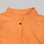 A-Line Long Sleeves Buttoned Layered Pleated Pockets Ruffled Solid Color Split-Joint Stand Collar Maxi Dresses