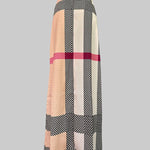High Waisted Loose Printed Split-Joint Striped Long Skirts Skirts