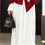 Loose Wide Leg Pleated Solid Color Culotte Pants