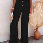 Palazzo Pants Smocked High Waist Flowy Summer Wide Leg Pants