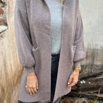 Solid Color Casual Woolen Pocket Hooded Jacket