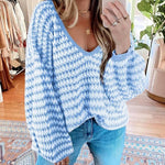 Stripe Loose Fit Sweater