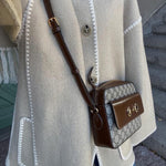 Women's Thickened Loose Woolen Coat with Fringed Scarf