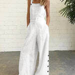 Wide Leg Bib Pants Rompers