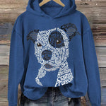 Women's Pit Bull Terrier Print Long Sleeve Sweatshirt